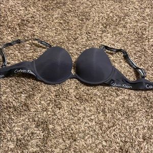 Calvin Klein Size 36C Gray Bra. Like new